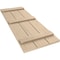 Ekena Millwork Rustic Three Board Joined Board-n-Batten Sandblasted Faux Wood Shutters, 16 1/2W x 62H, PR SHUBJS16X62SDPR - alternate 10
